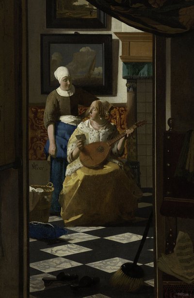 ラブレター、c.1669-70 作： Jan Vermeer van Delft