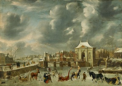 冬のHeiligewegspoort 作： Jan Abrahamsz. Beerstraten