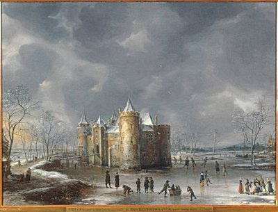 冬のミューデン城 作： Jan Abrahamsz. Beerstraten