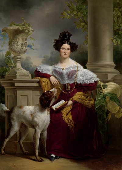 アリダクリスティーナアシンクの肖像画 作： Jan Adam Janszoon Kruseman