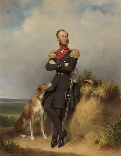 オランダ王ウィリアム2世の肖像 作： Jan Adam Janszoon Kruseman