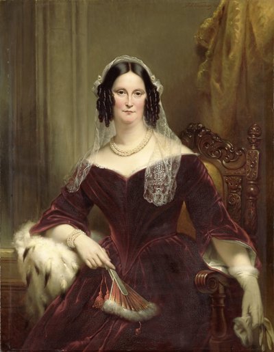 Dieuwke Fontein (1800-79)、二番目の妻 (1834 年に結婚) または Adriaan van der Hoop 作： Jan Adam Kruseman