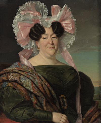 無名の女性の肖像 作： Jan Adam Kruseman