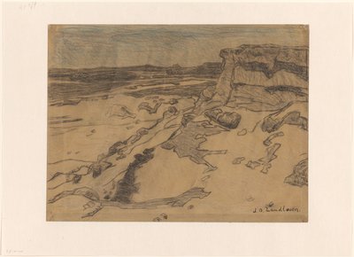 ビーチのある岩の多い海岸 作： Jan Adam Zandleven