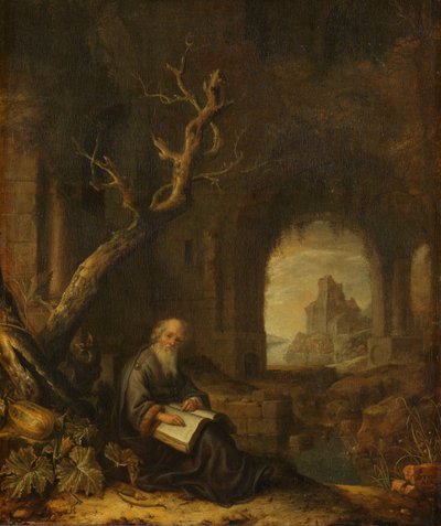 廃墟の隠者 作： Jan Adriaensz. van Staveren
