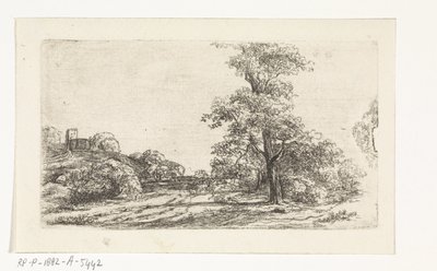 木のある風景 作： Jan Andries Töpfer