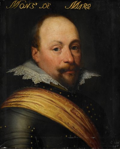 オステンド総督、マルケット領主、ダニエル・デ・ハータンの肖像 作： Jan Antonisz van Ravesteyn (workshop of)