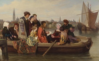 1520年、1873年にアルブレヒトデューラーがアントワープを訪問 作： Jan Antoon Neuhuys