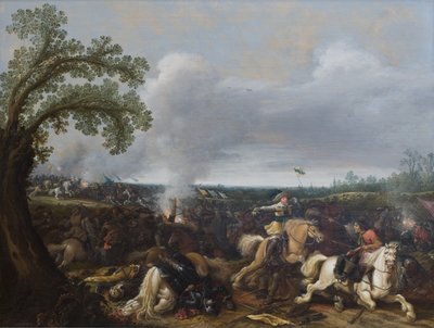 1632 年 11 月 16 日リュッツェンの戦いでスウェーデンのグスタフ 2 世アドルフ王 作： Jan Asselijn