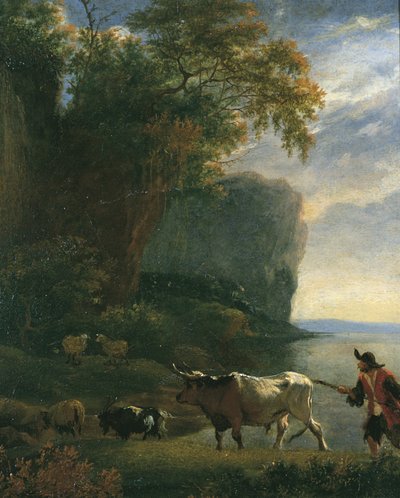 ドローバーのいる風景、1640年代頃 作： Jan Asselijn