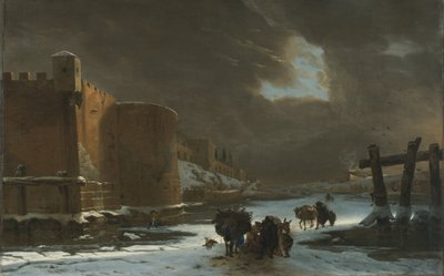 城壁の外の冷凍堀 作： Jan Asselyn