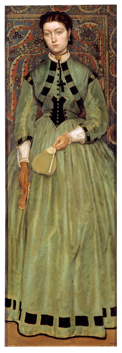 画家の娘、ルーシー・レイズ 作： Jan August Hendrik Baron Leys