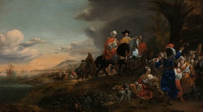 イスファハーンに向かうオランダ大使 イスファハーンに向かうオランダ大使 作： Jan Baptist Weenix