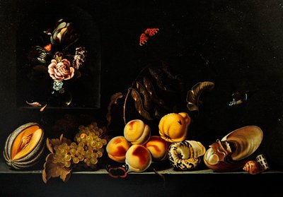 葡萄の静物画 作： Jan Baptist van Fornenburgh
