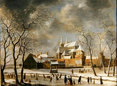 The Town of Deventer」（油彩・キャンバス） 作： Jan Beerstraten