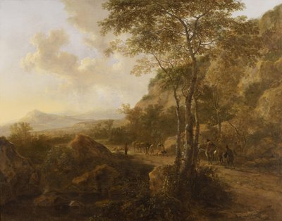 ラバが走る山の風景 作： Jan両方