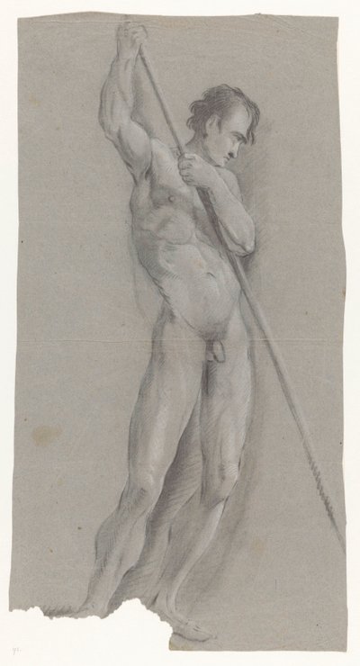 棒を持った裸の男 作： Jan Brandes (possibly)