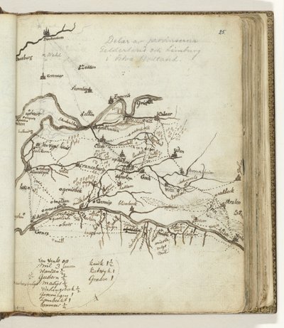 Doetinchem と Venlo の間の地域の地図 作： Jan Brandes