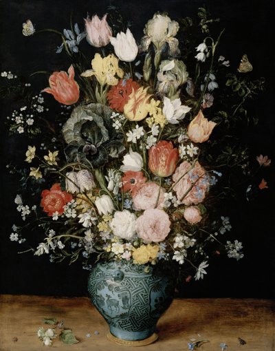 青い花瓶の花 1608年頃 作： Jan Brueghel the Elder