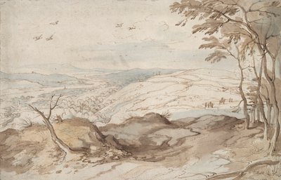 谷を見下ろす山岳風景 作： Jan Brueghel the Elder