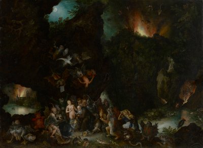 聖アントニウスの誘惑 作： Jan Brueghel the Elder