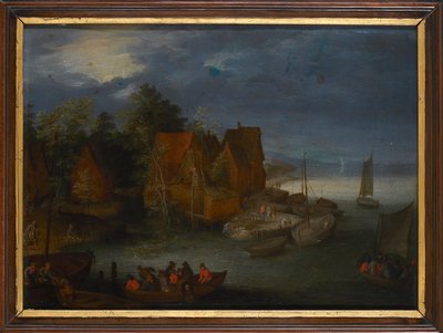 川沿いの村。 作： Jan Brueghel the Elder