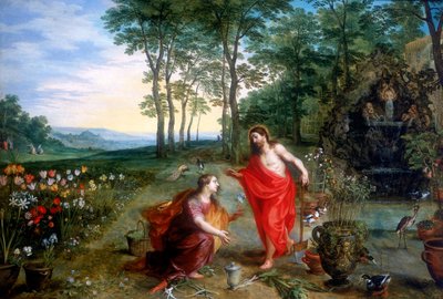 Noli me tangere」「私に触れないで」17世紀。 作： Jan Brueghel the Younger