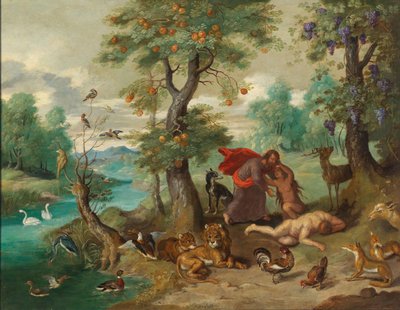 イブの創造。 作： Jan Brueghel the Younger