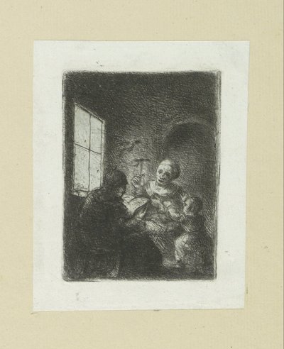 Gezin bij het raam The Compleat Work of Etchings by John Chalon / Oeuvre Complette des Eaux Fortes par Jean Chalon (シリーズ名) 作： Jan Chalon