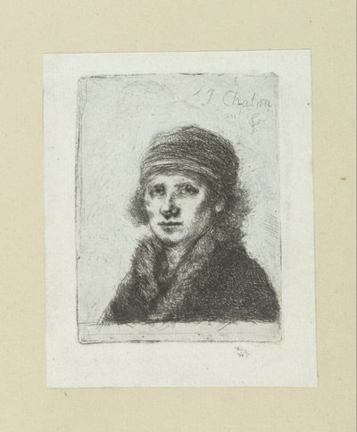 Jonge man puts bontkraag The Compleat Work of Etchings by John Chalon / Oeuvre Complette des Eaux Fortes par Jean Chalon (シリーズ名) 作： Jan Chalon