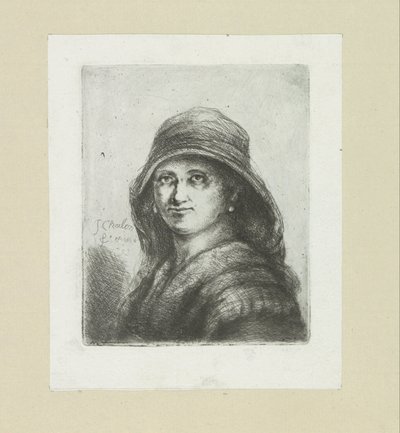 Jonge vrouw がフードをかぶる The Compleat Work of Etchings by John Chalon / Oeuvre Complette des Eaux Fortes par Jean Chalon (シリーズ名) 作： Jan Chalon