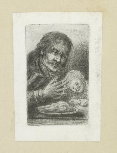 親切な人 aan de eettafel The Compleat Work of Etchings by John Chalon / Oeuvre Complette des Eaux Fortes par Jean Chalon (シリーズ名) 作： Jan Chalon