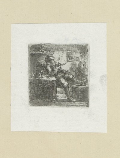 男はpijpを置きます The Compleat Work of Etchings by John Chalon / Oeuvre Complette des Eaux Fortes par Jean Chalon (シリーズ名) 作： Jan Chalon