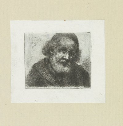 Oude man puts baard The Compleat Work of Etchings by John Chalon / Oeuvre Complette des Eaux Fortes par Jean Chalon (シリーズ名) 作： Jan Chalon