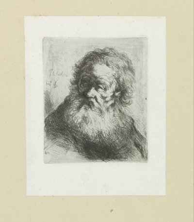 Oude man puts baard The Compleat Work of Etchings by John Chalon / Oeuvre Complette des Eaux Fortes par Jean Chalon (シリーズ名) 作： Jan Chalon