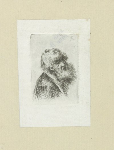 Oude man puts baard The Compleat Work of Etchings by John Chalon / Oeuvre Complette des Eaux Fortes par Jean Chalon (シリーズタイトル) 作： Jan Chalon