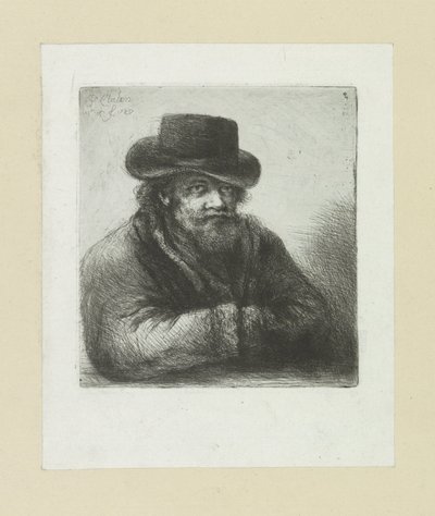 Oude man put baard in hoed The Compleat Work of Etchings by John Chalon / Oeuvre Complette des Eaux Fortes par Jean Chalon (シリーズ名) 作： Jan Chalon