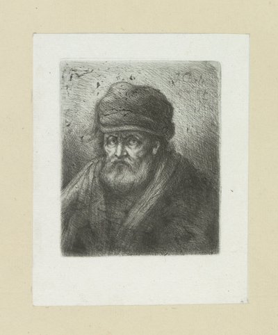 Oude man puts baard in muts The Compleat Work of Etchings by John Chalon / Oeuvre Complette des Eaux Fortes par Jean Chalon (シリーズ名) 作： Jan Chalon