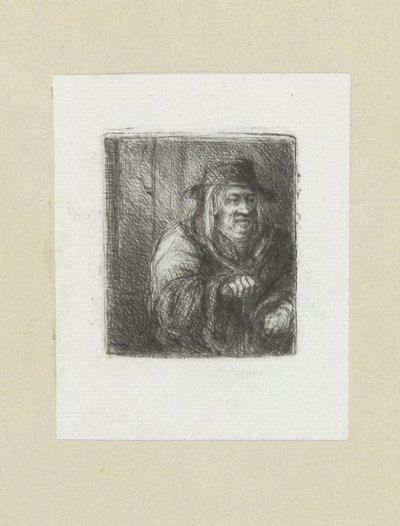古い男はマントルピースをくわに入れました The Compleat Work of Etchings by John Chalon / Oeuvre Complette des Eaux Fortes par Jean Chalon (シリーズタイトル) 作： Jan Chalon