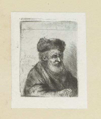 手を組んだ老人 The Compleat Work of Etchings by John Chalon / Oeuvre Complette des Eaux Fortes par Jean Chalon (シリーズ名) 作： Jan Chalon