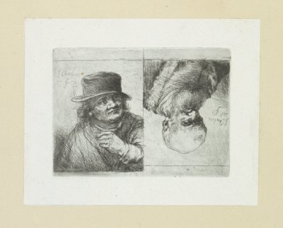 Twee mansportretten The Compleat Work of Etchings by John Chalon / Oeuvre Complette des Eaux Fortes par Jean Chalon (シリーズ名) 作： Jan Chalon