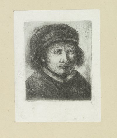 フォルワッセンの男、右へ The Compleat Work of Etchings by John Chalon / Oeuvre Complette des Eaux Fortes par Jean Chalon (シリーズタイトル) 作： Jan Chalon