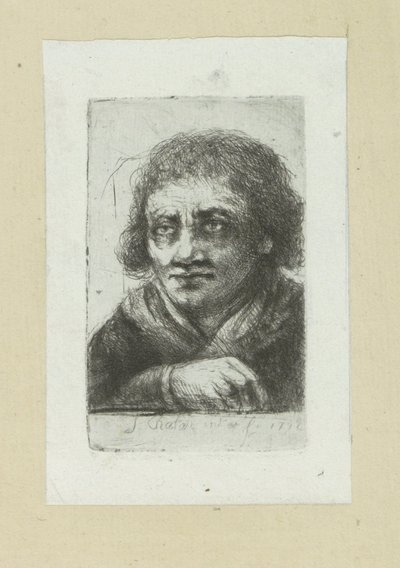 右手が見える成人男性 The Compleat Work of Etchings by John Chalon / Oeuvre Complette des Eaux Fortes par Jean Chalon (シリーズ名) 作： Jan Chalon