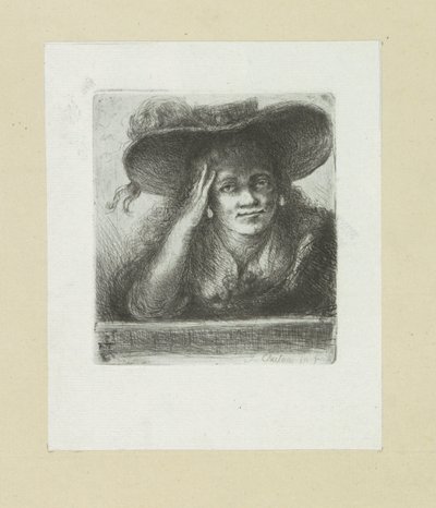 Vrouw は丸くわを置きます The Compleat Work of Etchings by John Chalon / Oeuvre Complette des Eaux Fortes par Jean Chalon (シリーズタイトル) 作： Jan Chalon