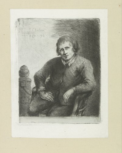 柱の横に座る The Compleat Work of Etchings by John Chalon / Oeuvre Complette des Eaux Fortes par Jean Chalon (シリーズ名) 作： Jan Chalon