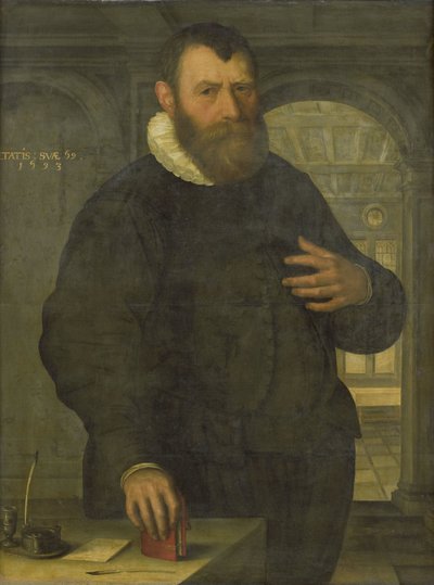 Bartholomeus van der Wiere (1534-1603) の肖像 作： Jan Claesz. (attributed to)