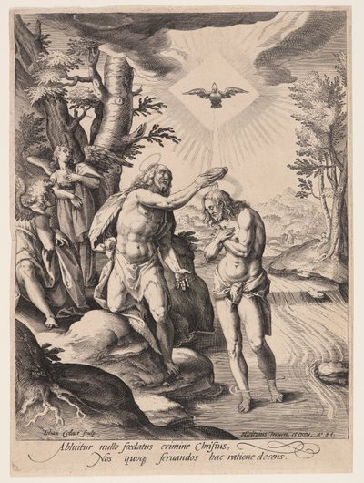 キリストの洗礼 作： Jan Collaert II