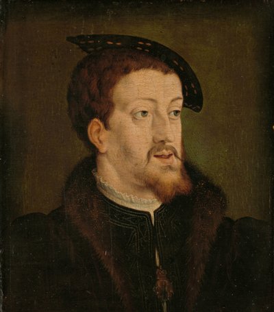 カール5世の肖像、神聖ローマ皇帝 作： Jan Cornelisz Vermeyen (manner of)