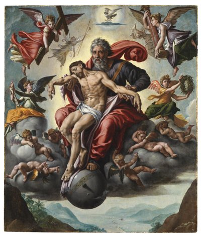 オランダ語：慈悲の座 聖なる三位一体 作： Jan Cornelisz Vermeyen