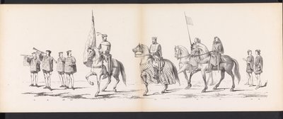 ライデン学生のマスカレード、1865年（プレート11） 1865 年 6 月 6 日にライデン学生団のメンバーが開催した衣装を着た行進。 作： Jan Daniël Cornelis Carel Willem baron de Constant Rebecque